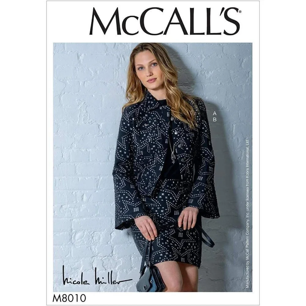 McCall's Sewing Pattern 10305 8010 Misses Jacket Skirt Size‎ 6-14